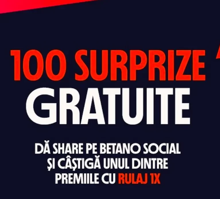 Noul Giveaway Betano Casino pune la bătaie 100 de premii a câte 100 Rotiri Gratuite