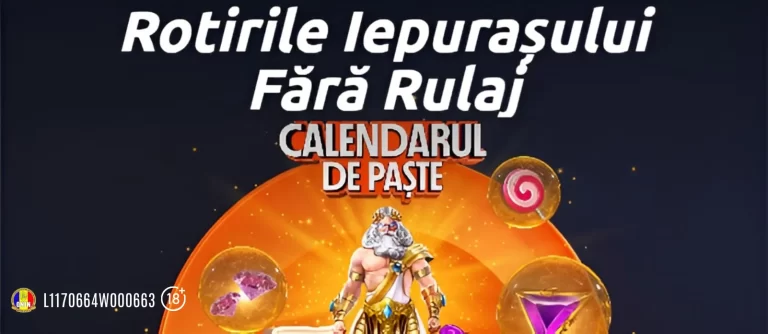 Pe 2 aprilie poți încasa 15 Rotiri Gratuite fără rulaj în Calendarul de Paște Betano