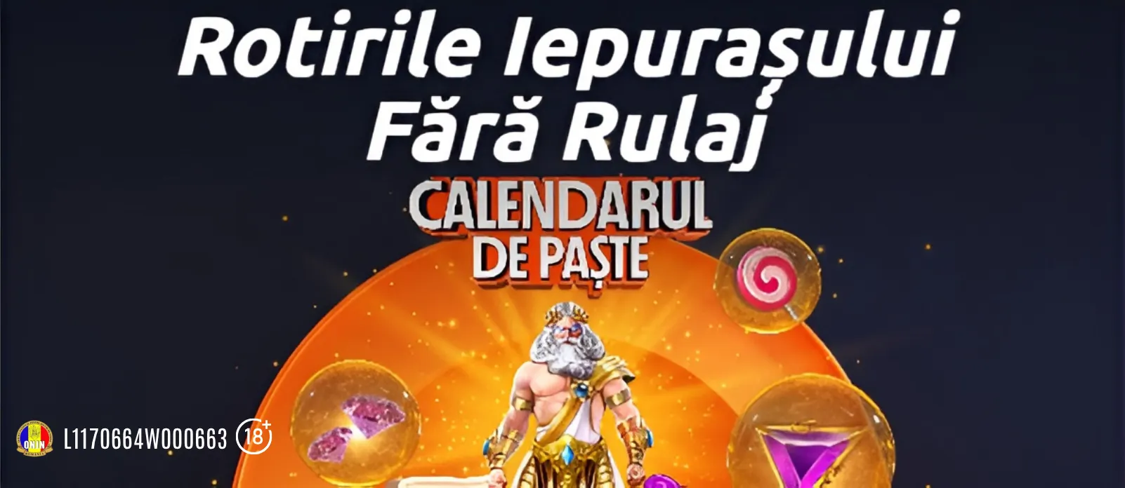 Pe 2 aprilie poți încasa 15 Rotiri Gratuite fără rulaj în Calendarul de Paște Betano