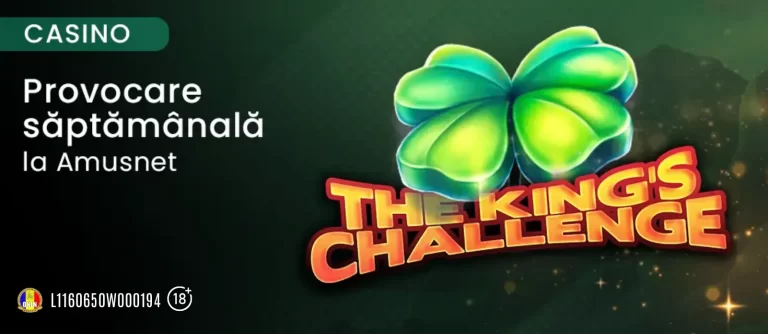 Provocarea Amusnet de la King Casino îți aduce până la 250 Rotiri Gratuite