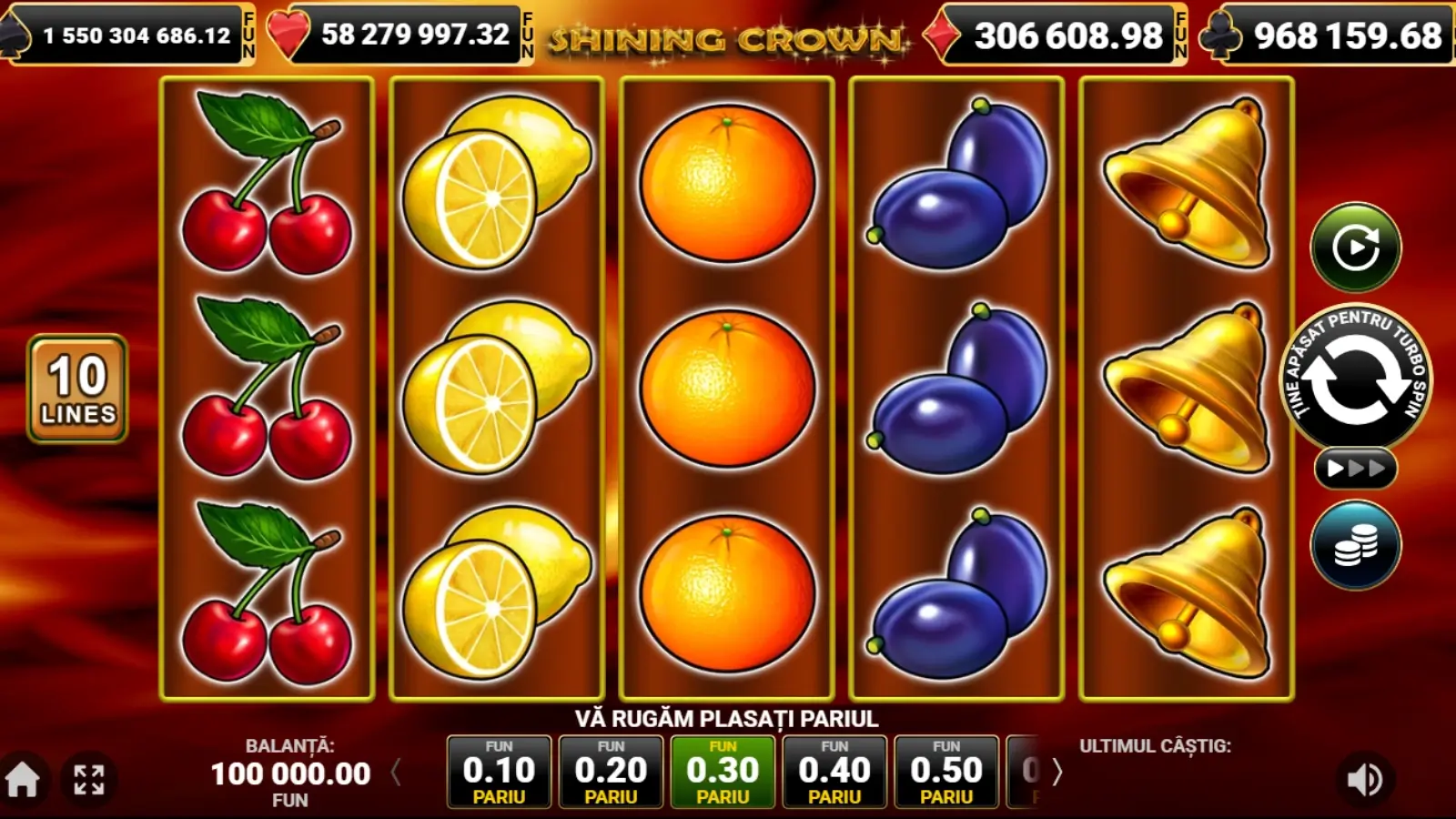 cele mai celebre jocuri cu coroane din România shining crown