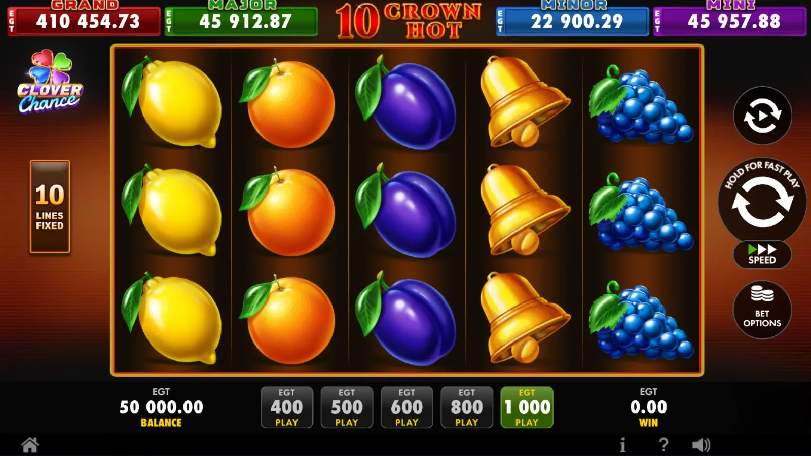 sloturi cu coroane 10 Crown Hot Clover Chance