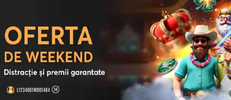 În weekend ai până la 600 Rotiri Gratuite și 400 RON bonus la Joker Casino