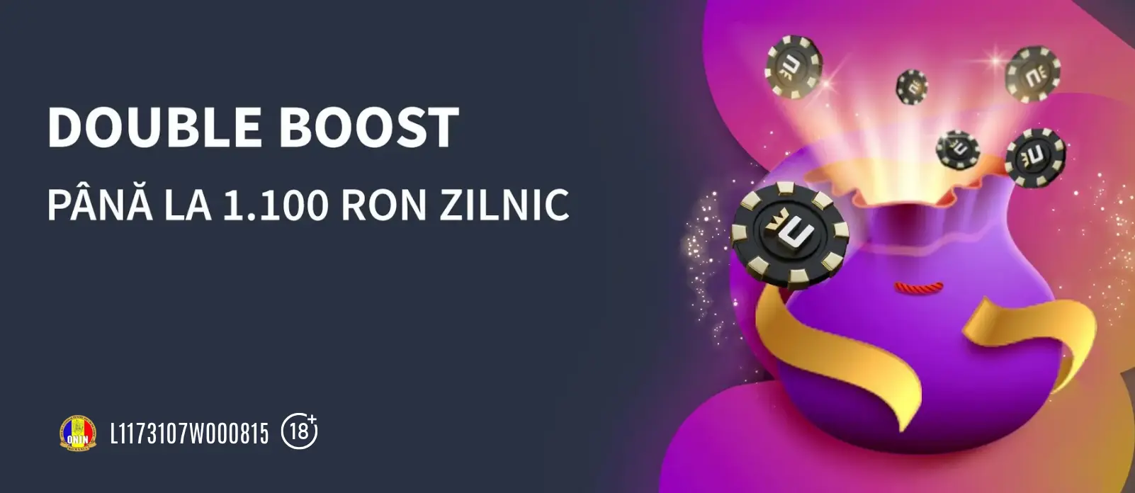 In weekend poti activa zilnic pana la 1.100 RON bonus la ContiCazino