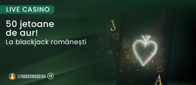 Joi și vineri ai 50 RON bonus pentru blackjack la King Casino