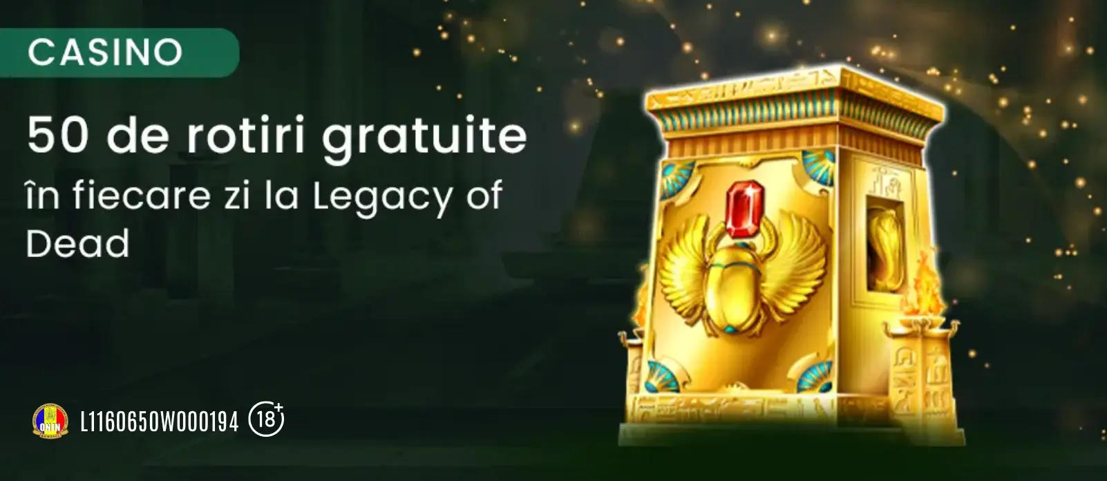 King Casino ofera zilnic 50 Rotiri Gratuite la Legacy of Dead