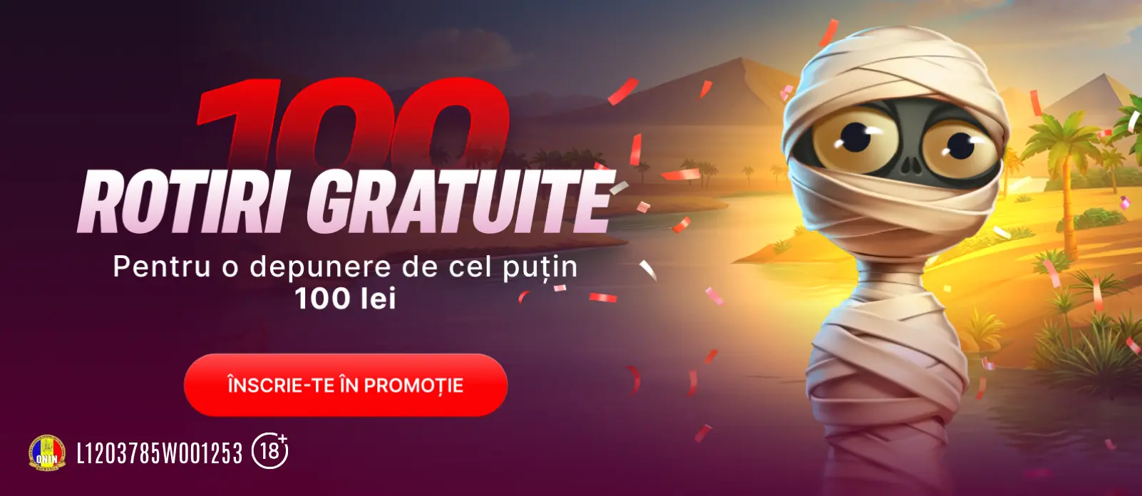 Pe 8 mai poti revendica 100 Rotiri Gratuite fara rulaj la Superbet