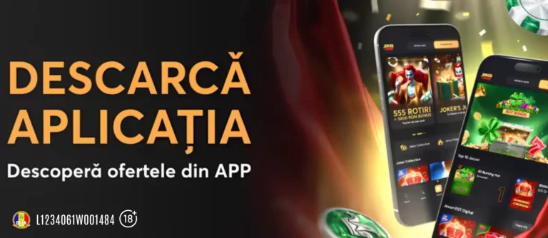 Descarcă aplicația Joker Casino și primești 30 Rotiri Gratuite fără depunere