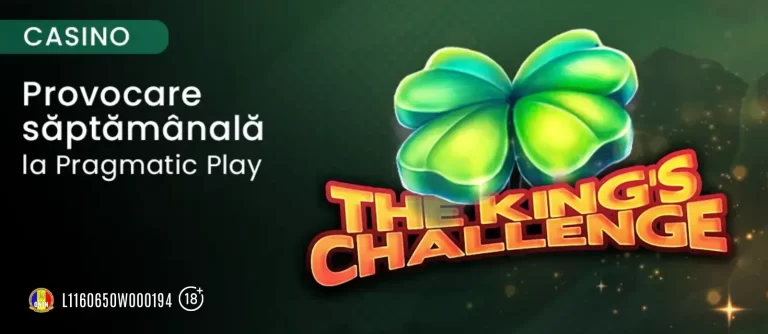Ia parte la provocarea King Casino și revendică până la 250 Rotiri Gratuite