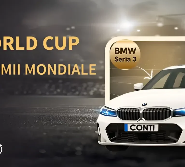 Oferta Conti World Cup pune la bătaie 250.000 RON, 100.000 Rotiri Gratuite și un BMW Seria 3