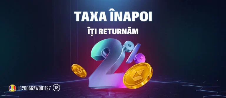 Oferta FavBet Cashback îți returnează taxa de 2% la depunere sub formă de bonus