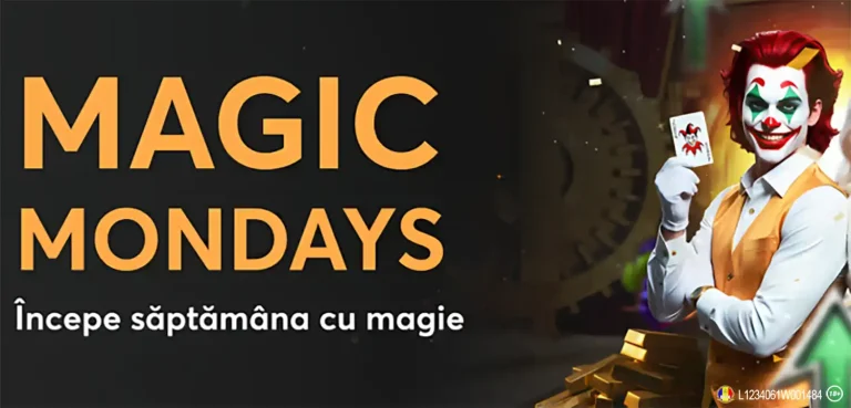 Specială de 100 RON sau bonus până la 1.000 RON la Joker Casino, cu Magic Mondays