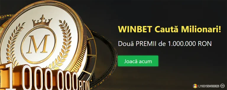 Winbet caută milionari și oferă premii în valoare totală de 2.500.000 RON