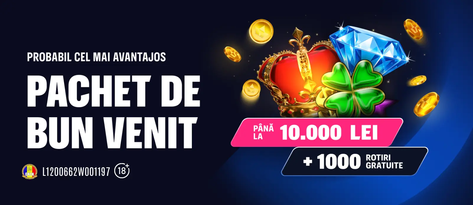 Bonus de bun-venit FavBet - Pana la 10.000 RON bonus si 1.000 Rotiri Gratuite
