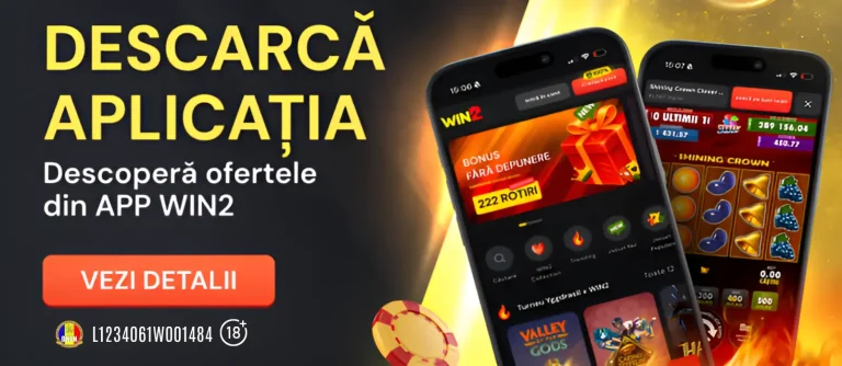 Descarcă aplicația de mobil Win2 și primești 22 Rotiri Gratuite fără depunere