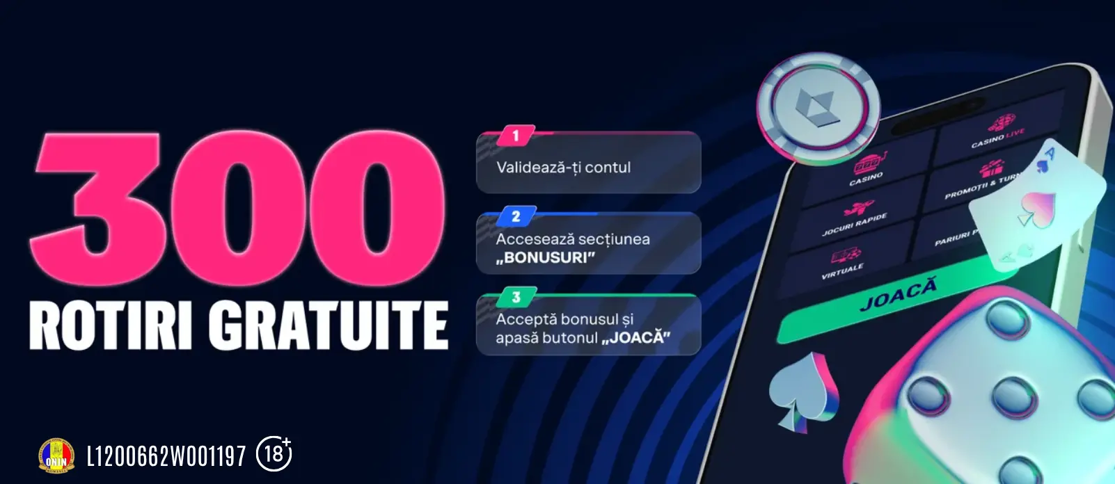 FavBet isi intampina clientii noi cu 300 Rotiri Gratuite fara depunere