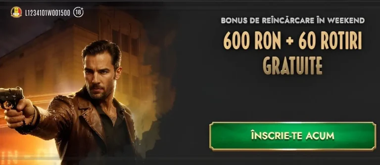 În fiecare weekend poți activa până la 600 RON Bonus și 60 Rotiri Gratuite la Don