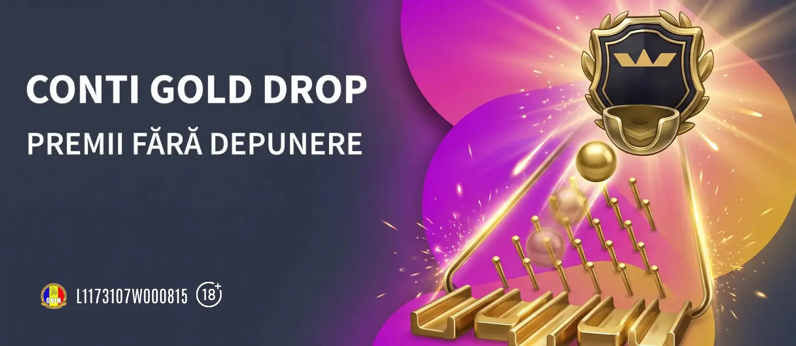 Oferta Conti Gold Drop de la ContiCazino îți aduce zilnic bonusuri fără depunere cu rulaj X1