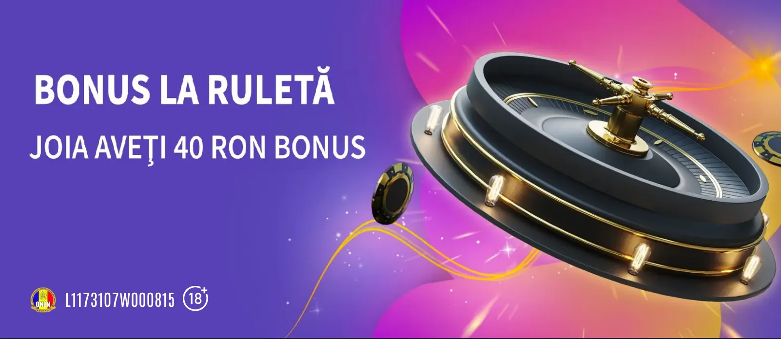 Joia poți activa 40 RON bonus de ruletă la ContiCazino