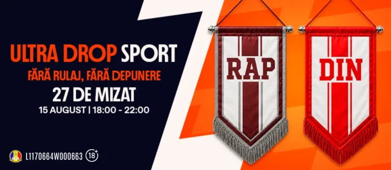 Ultra Drop Betano 15 august 2026 – 27 RON bonus făra depunere și fără rulaj pentru toată lumea