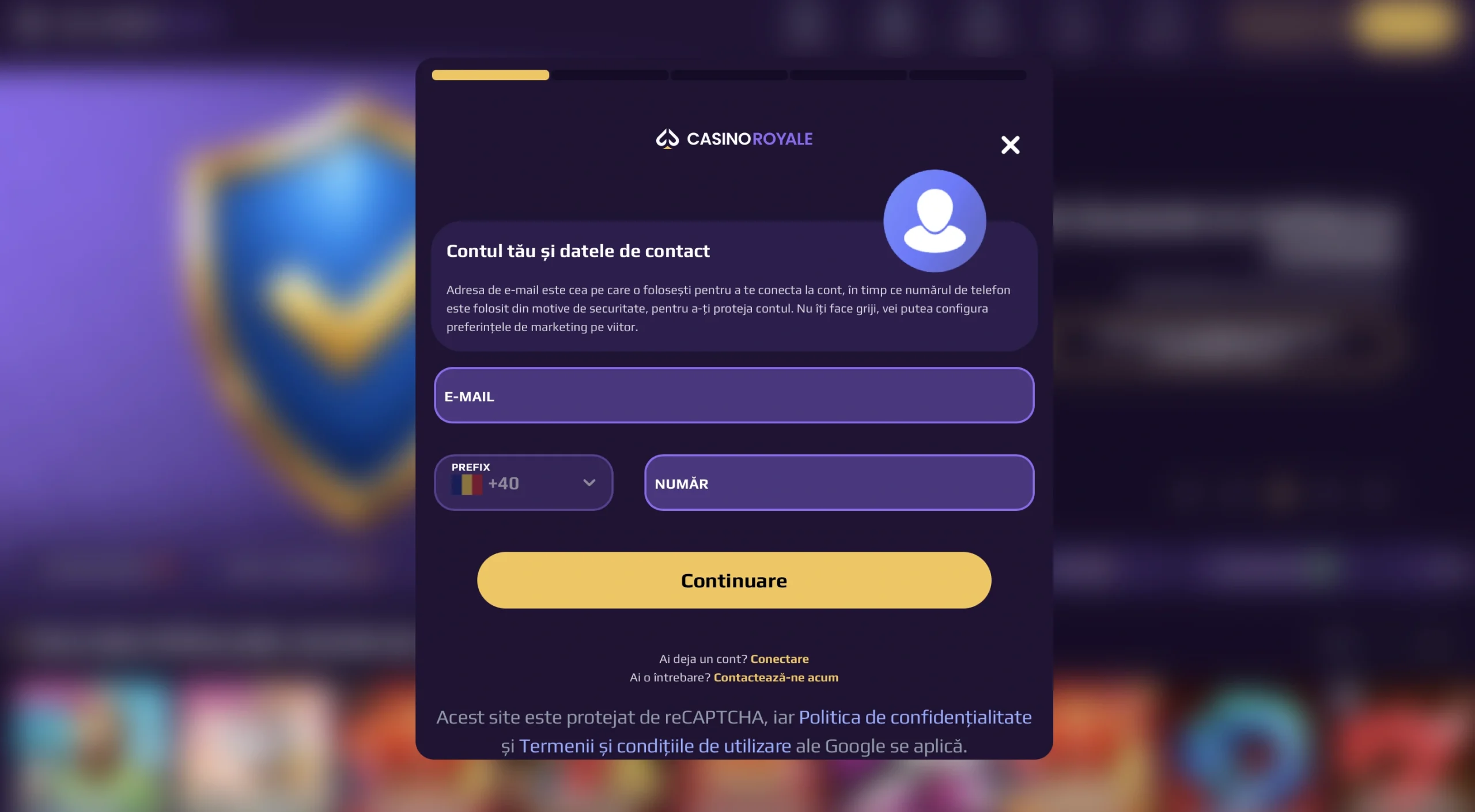 casino royale înregistrare