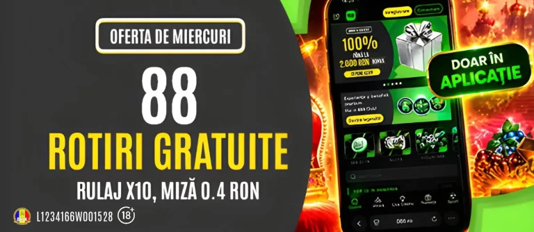 Săptămânal, în fiecare miercuri, poți încasa 88 Rotiri Gratuite la 888 Casino