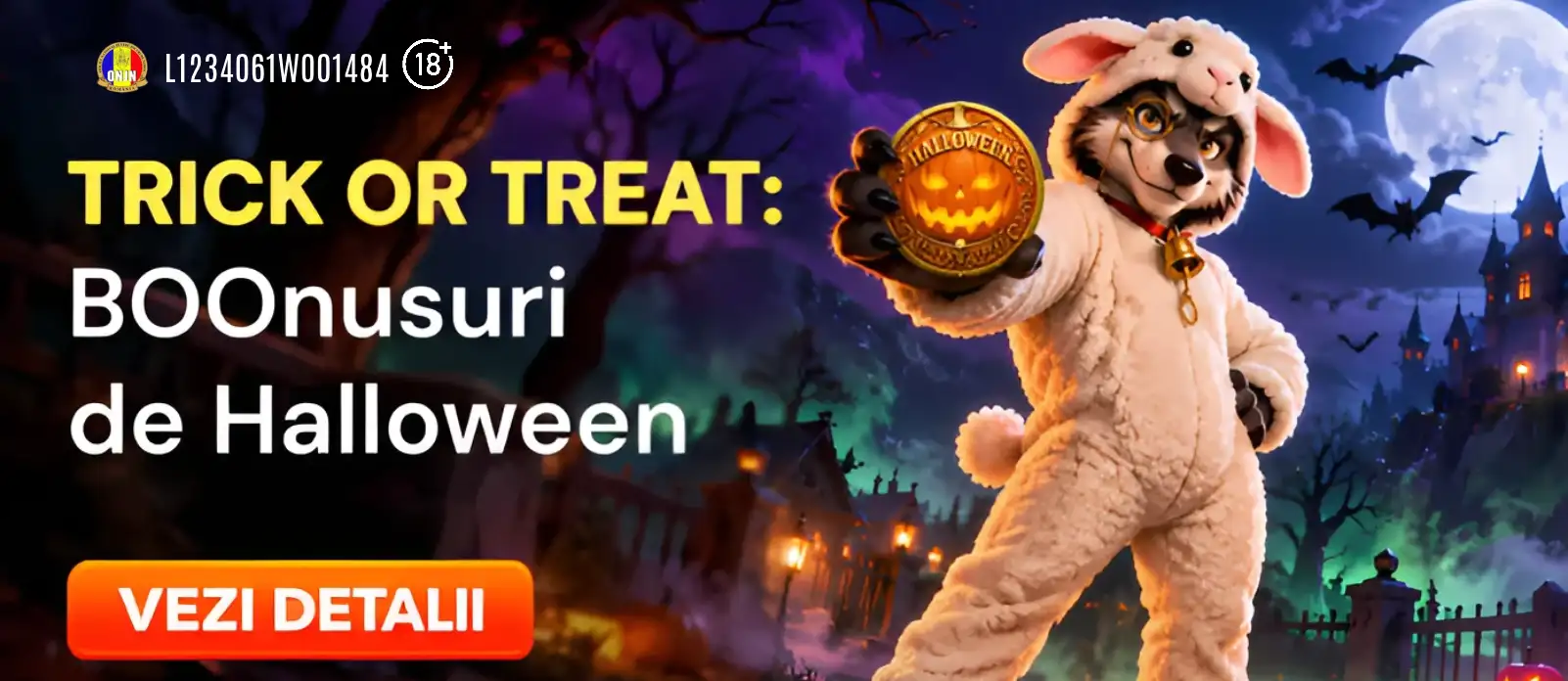 Trick or Treat Win2 – Activeaza bonusuri în fiecare zi, până pe 1 noiembrie